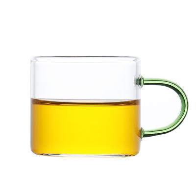 China Manufacturer Borosilicate Double Wall Glass Coffee Mug Stored Glass Tea Cup for sale