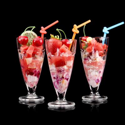 China Modern Wholesale Hotel Restaurant Water Juice Ice Cream Glass Cups for sale