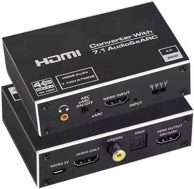 China eARC Extractor/Switcher/Distributor OZV8E 4K@60Hz HDMI 2.0 ARC HDMI2 Audio Converter, Sync Separation 7.1CH Audio Video Atmosphere for sale