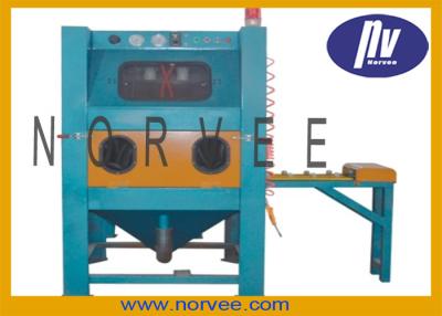 China Steel Shot Abrasive Commercial Sandblasting Equipment With Chain Conveyor for sale