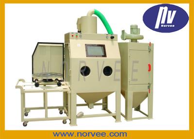 China Manual Rotary Trolley Professional Sandblasting Equipment For Stone Carvings / Rims for sale