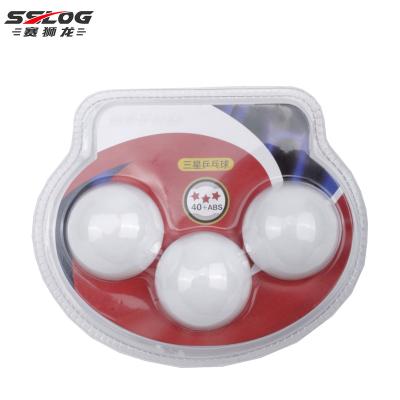 China Customized wholesale new good quality logo high rebound flexibility white table tennis ball for sale