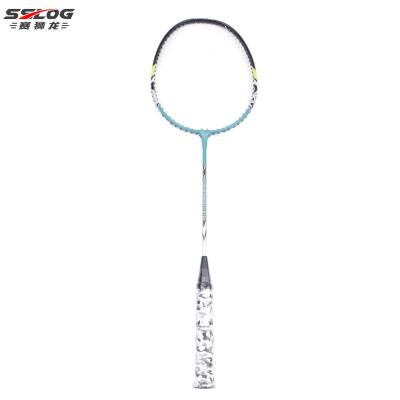 China Eastic & Durable New Design Professional Aluminum Alloy Badminton Racket Lightweight Moderate Set for sale