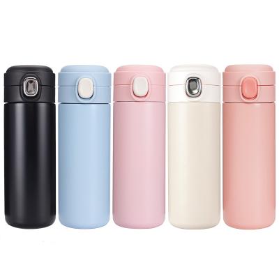 China High Capacity Sustainable Modern Colorful Cute Stainless Steel Thermos Mug With Lid for sale