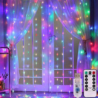 China 3M LED Curtain Lamp USB String Lights Fairy Lights Garland For New Year Christmas Remote Control Home Wedding Decoration for sale