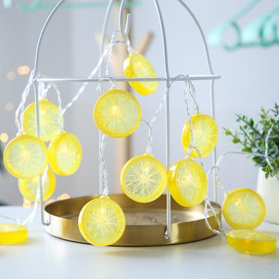 China Waterproof Outdoor Decoration Battery LED Power Lights Lemon String Lights for Outdoor Garden Patio Door Yard Party Wedding for sale