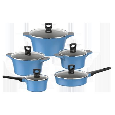 China Aluminum Pan Frying Pan Cookware Sets Casseroles Cast Sauce Wholesale Cheap Viable At ASD for sale