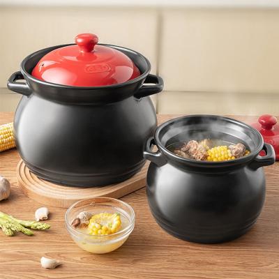 China ASD Modern Durable 6.0L Ceramic Cooking Pots And Filter Clay Pots For Cooking Cookware Cooking Ceramic Pot for sale