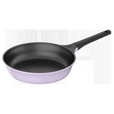 China ASD CLASSIC Hot Selling Colorful Liner Non Stick Aluminum Frying Pan 28cm Pan With Handle for sale