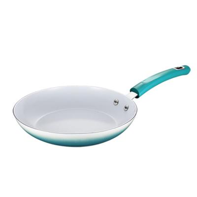 China Modern Asd 24cm Kitchen Cookware Enamel Non Stick Pan Aluminum Pans Frying Pan With Bakelite Handle for sale