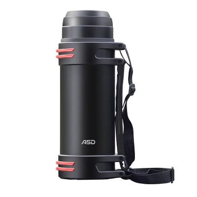 China ASD PORTABLE Customized Logo Stainless Steel Reusable Water Bottle Wide Mouth Thermo Outdoor Sport Drink for sale