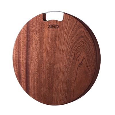 China ASD Viable Custom Wholesale Kitchen Wooden Cutting Board Round Chopper Set for sale