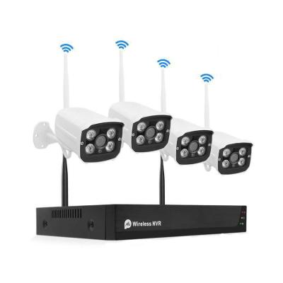 China 4CH 1MP Video Security CCTV Wireless NVR Kits 720P WIFI IP Security Camera for sale