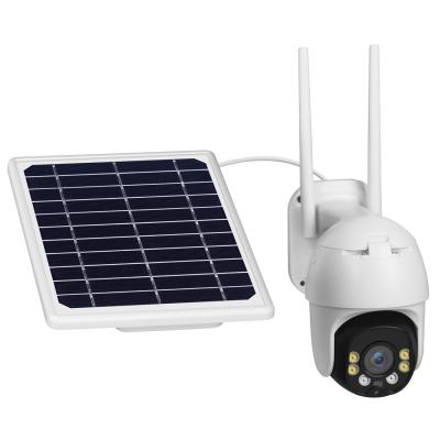 China 1080P Two Way Audio Solar CCTV Camera Wifi Dome With Wifi 1 Year Warranty for sale