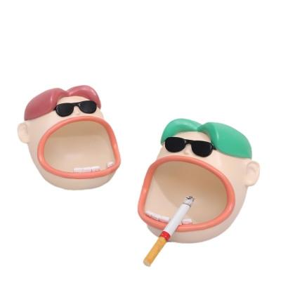 China Europe new arrive big mouth lip resin ashtray wholesale for sale