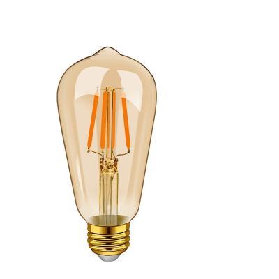 China Garden High Quality Led Filament Lamp Magnetic ST64 120V 220V Decorative Lamp Filament Dimmable Cheap for sale