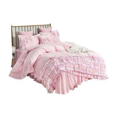 China Wholesale Nondisposable Cheap Printed Duvet Cover Comforter Set Fluffy Bedding Set for sale