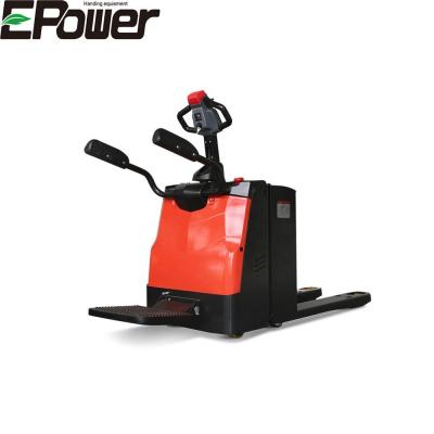 China Hotels 2T Electric Folding Pallet Truck Trolley Low Price Heavy Duty Electric Pallet Jack for sale