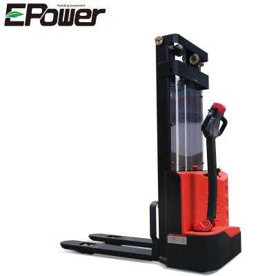 China Hotels 2000kg Pallet Stacker 2 Ton Electric Stacker With Optional Lifting Height Stacker for sale