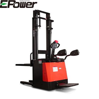 China High Quality ENV Hotels Steer 1.6T Rack On Stacker Electric Forklift for sale