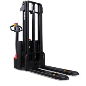 China Hotels 1.2T 1200kg 2640lbs Forkover Electric Stacker Forklift for sale