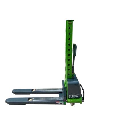 China 500 Kg Hotels Standalone Lifting Stacker Electric Semi Lift Stacker Truck for sale