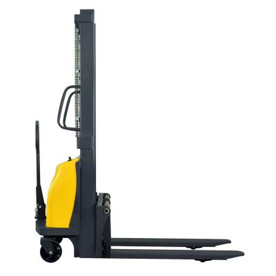 China Hotels 1ton 1000kg 1500kg lifting 1.6m 2m 3m 3.5m electric semi stacker truck for sale