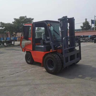 China Hotels lifting height 4.8 m container mast 5 t forklift 5000 kg diesel forklift for sale