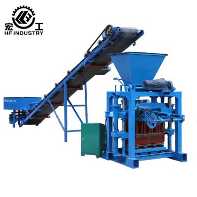 China Building material stores QT4-35 manual concrete block making machine/fly ash bricks machine semi automatic concrete block price/block making machine for sale