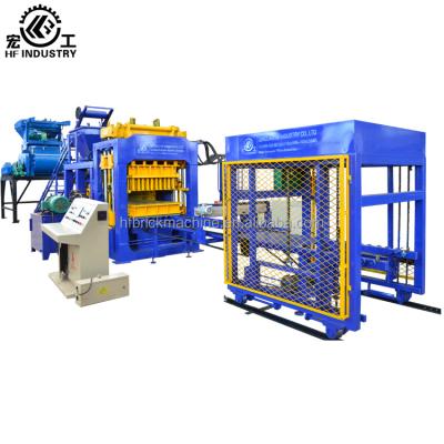 China QT10-15 full automatic concrete concrete brick making machine /cement hollow concrete block/concrete block machine for sale