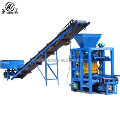 China Building Material Shops Semi Automatic Earth Block Machine QT4-26 Brick Making Machine Price for sale