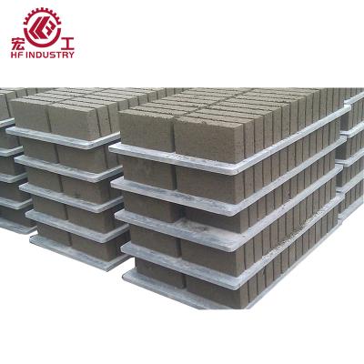 China Building Material Shops PVC Brick Pallet Long Service Life Concrete Hollow Block Pallet for sale