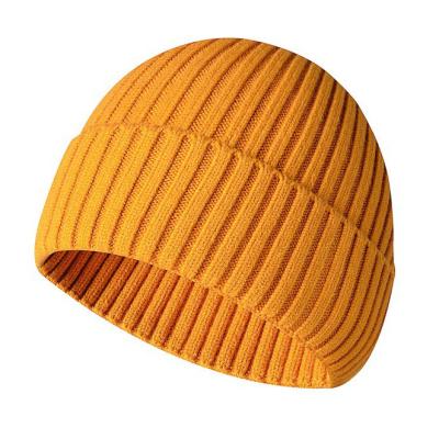 China COMMON Wholesale Unisex embroidery logo Winter Hat Cap Custom woven label leather rubber  patch Acrylic Knitted Cuffed Beanie Hats for sale