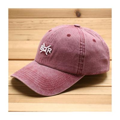 China COMMON High Quality Outdoor Adjustable unstructured Dad Hat For Man And Woman Embroidery Letter Logo 6 Panel Vintage Retro Baseball Cap for sale