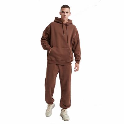 China Anti-wrinkle Wholesales Design Your Own Cheap Fleece Lined Polyester Hoodie Sweatshirt Jogger Pants Sweatsuit Tracksuit Set For Women & Men for sale