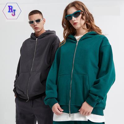 China Anti-wrinkle 100% Cotton fleece Wholesale Unisex high quality Custom hoodie jacket Men Zipper Hoody Blank  custom logo Zip Up Men's Hoodie for sale