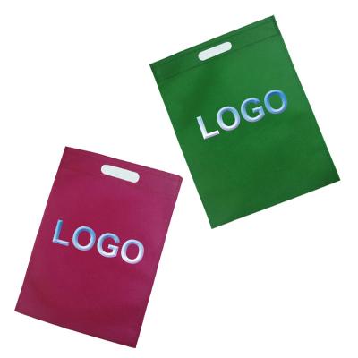 China Quanzhou Reusable Manufacturer Colorful Grocery Bags Reusable Foldable, Hot Selling Cheap Private Label Eco-Friendly Nonwoven D Cut Bag for sale