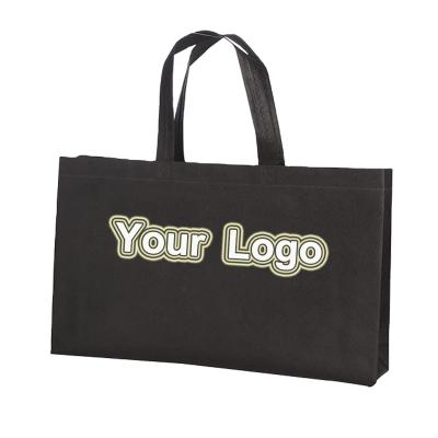 China Large Capacity Supermarket Reusable Eco Friendly Simple Custom Made Bag, Private Grocery Tote Bag Shopping Logo Printed Reusable Non Woven for sale