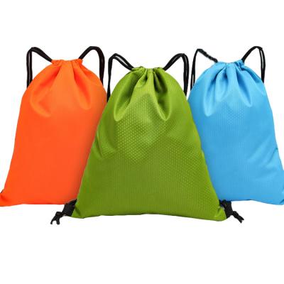 China Promotional Polyester Drawstring Sports Polyester Drawstring Bag Cheap Waterproof Nylon Drawstring Gym Bag With Thoughtful Drawstring Backpack Bag for sale