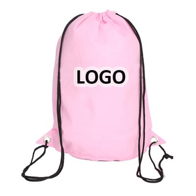 China Eco-Friendly Eco-Friendly Nonwoven Foldable Backpack with Drawstring for Shopping, Private Label Nonwoven Drawstring Bag for Gym Traveling for sale