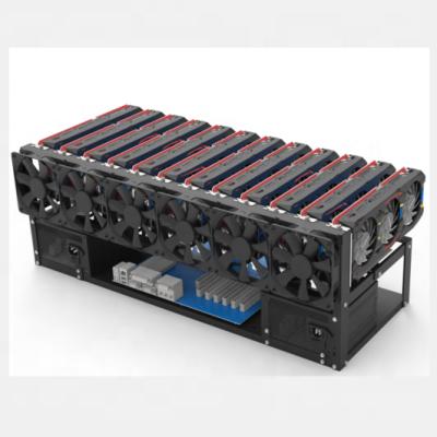 China Aluminum Alloy Factory Wholesale 12 GPU Open Air Shell Case Rig Steel Frame Case Open Type with Many Frame Graphics for sale