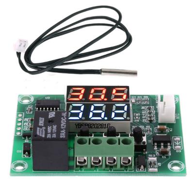 China XH-W1219 DC12V Digital Display Thermostat Temperature Controller Regulator Switch Control Dual LED Module 60*43*16mm for sale