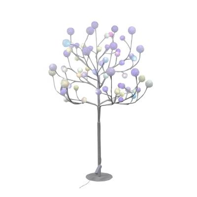 China Normal Tree Light 90cm Power Adapter Decoration Color Changing RGB Led Hollow White Branch Tree Crystal Ball Lights for sale