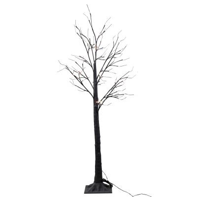 China Warm White Tree Lights 150cm Warm White Outdoor Yard Birch Tree Trunks Twig Branch Bonsai Tree Artificial White Lighted Light for sale