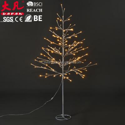 China Christmas Decoration 120cm Led Branches Copperyard Decoration Artificial Lighted Twig Tree Light for sale