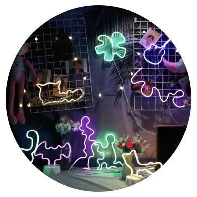 China ALL Festival DIY Any Modeling Flex Strip Table Bedroom Decoration Led Flexible Folding Neon Light for sale