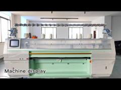 Whole sweater knitting machine