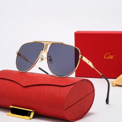 China Neutral With Box Sunglass 2022 Wholesale Fashionable Vintage Shade Luxury Sunglasses Sun Glass Shades Men Women for sale