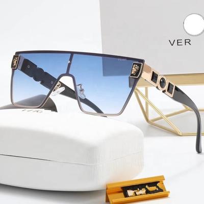 China Fashion sunglasses wholesale fashion letter V famous brand glass women designer shades luxury famous brands sunglasses men with original box for sale