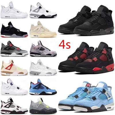 China 2022 Sweat-absorbent AJ breathable good quality 4 retro basketball shoes sneakers for men sneakers walking style shoes for sale